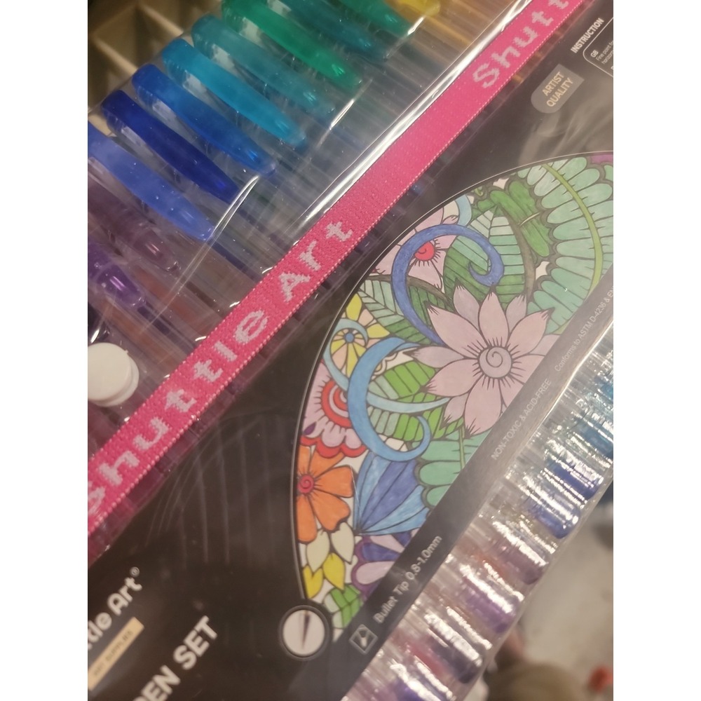 240 Pack Glitter Gel Pens, 120 Colors Glitter Gel Pen Set Shuttle Art New! - Picture 2 of 3